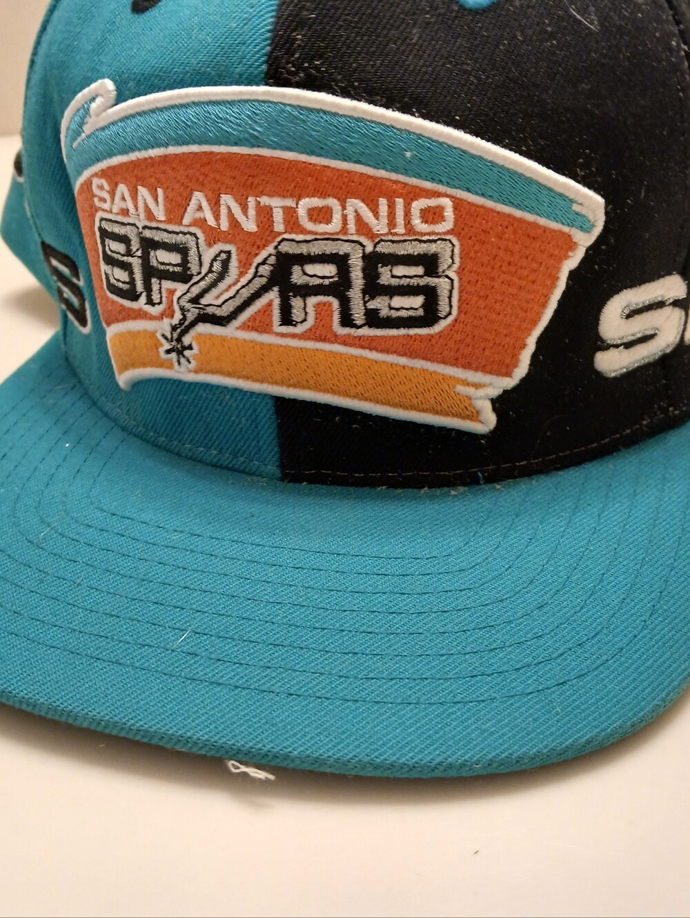 Teal & Black Snapback Hat